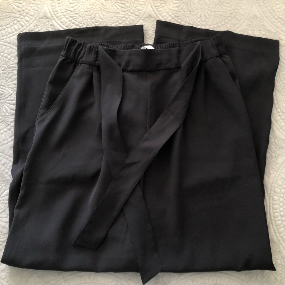 Lululemon Black Tied Waist Wide Leg Pant